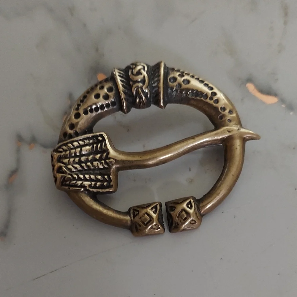 Vintage Kalevala koru Finnish Scandinavian Buckle brooch Pin Kalusmala Virusmäki